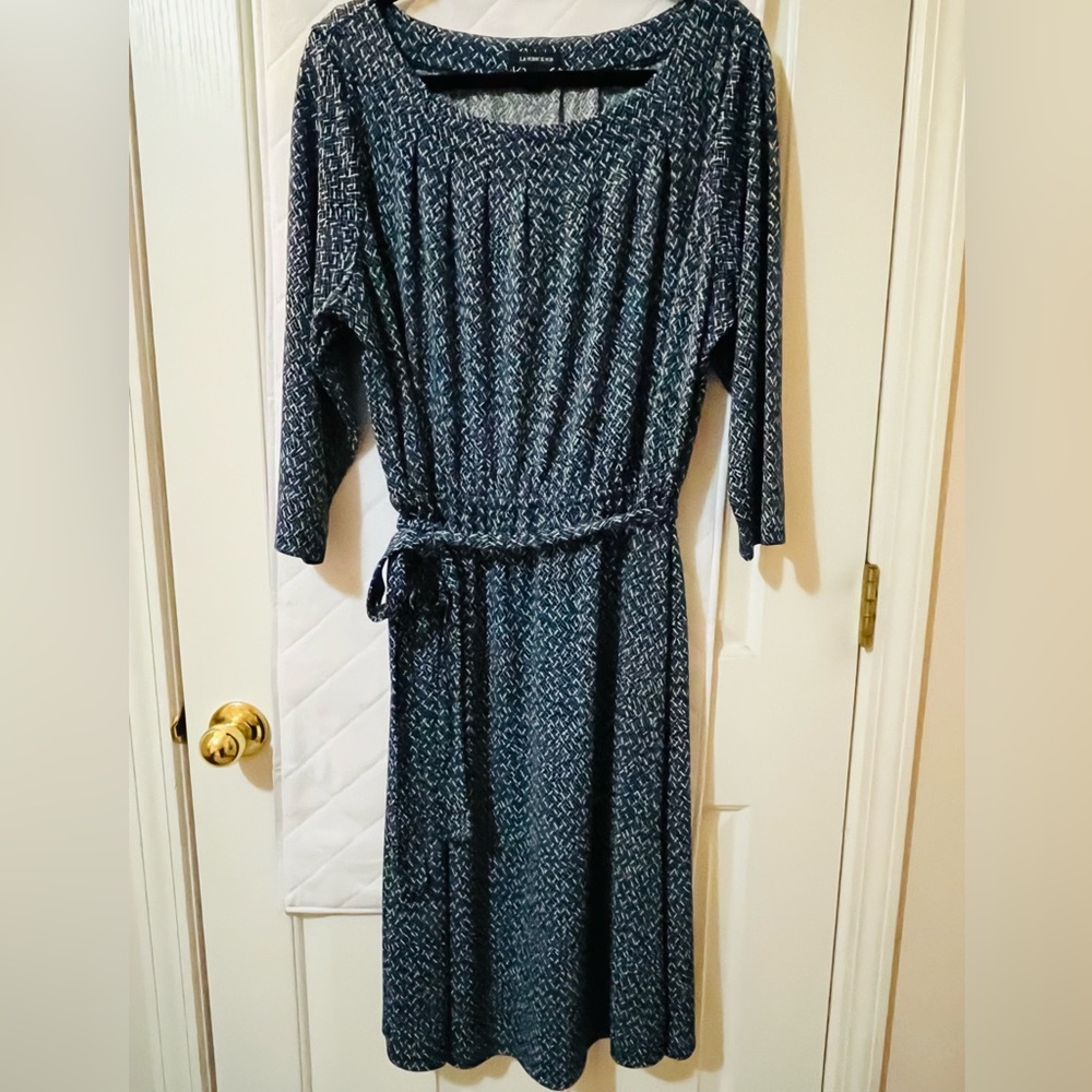 Lands' End Women's Plus Size Super Soft 3/4 Sleeve Dress